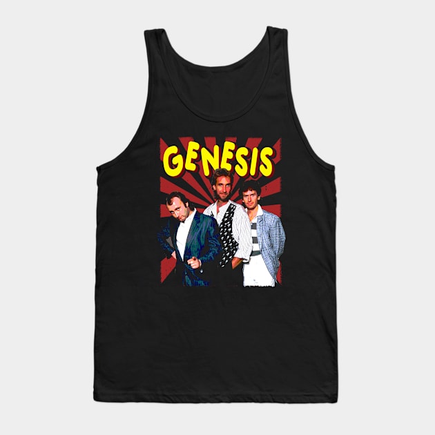 Turn It On Again Chic Genesis Band T-Shirts, Revive Your Wardrobe with Timeless Prog Fashion Tank Top by Church Green